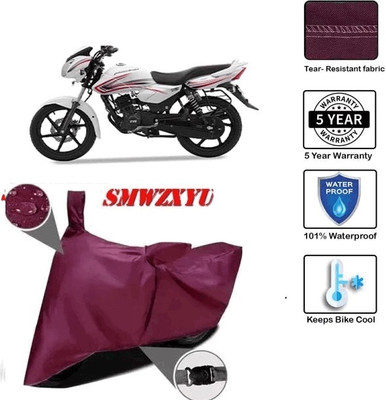 smwzxyu Waterproof Two Wheeler Cover for TVS(Phoenix, Maroon)