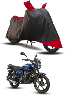 KEDIT Two Wheeler Cover for Bajaj(CT 125X, Red, Black)