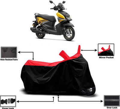 KEDIT Two Wheeler Cover for Yamaha(Ray-ZR 125FI, Red)