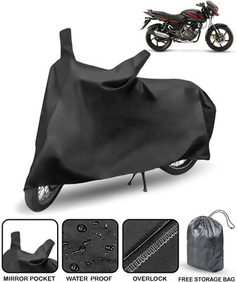 AutoRetail Waterproof Two Wheeler Cover for Bajaj(Pulsar 150, Black)
