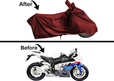 Archistylo Waterproof Two Wheeler Cover for BMW(S1000RR, Maroon)