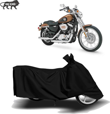 DeepShakshi AUTOMOTIVE Waterproof Two Wheeler Cover for Harley Davidson(XL 1200, Black)