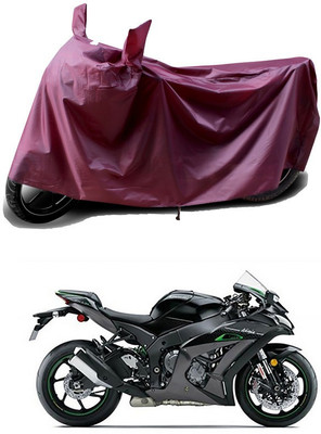 THE REAL ARV Waterproof Two Wheeler Cover for Kawasaki(Ninja ZX-10R SE BS6, Maroon)