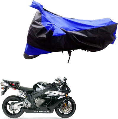 Mdstar Waterproof Two Wheeler Cover for Honda(CBR 1000RR, Black, Blue)