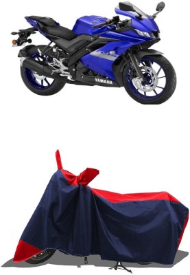 SUGASHRI Waterproof Two Wheeler Cover for Yamaha(YZF R15 V3.0, Red, Blue)