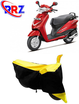 RRZ Waterproof Two Wheeler Cover for Hero(Moto Corp Duet, Black, Yellow)