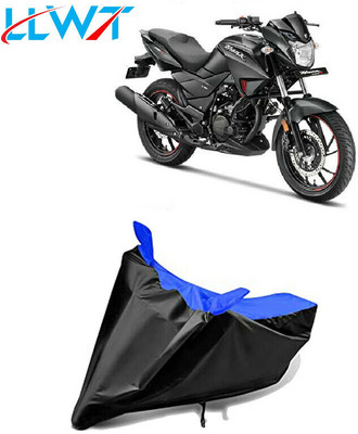DeepShakshi AUTOMOTIVE Waterproof Two Wheeler Cover for Hero(Hunk, Black, Blue)