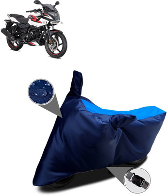 DeepShakshi AUTOMOTIVE Two Wheeler Cover for Bajaj(Pulsar 220F, Blue, Blue)