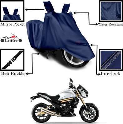 KEDIT Two Wheeler Cover for Mahindra(Mojo, Blue)