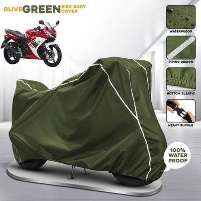 SThanaveX Waterproof Two Wheeler Cover for Yamaha(R15S BS6, Green)