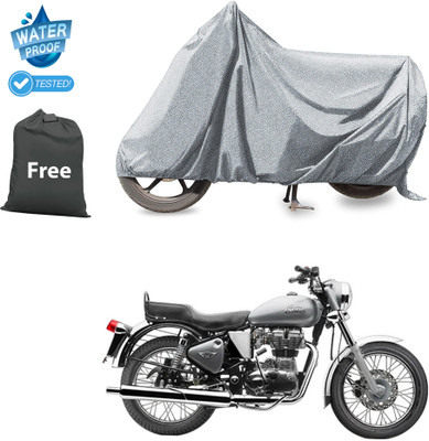 PAGORA Waterproof Two Wheeler Cover for Royal Enfield(Electra 4S, Silver)
