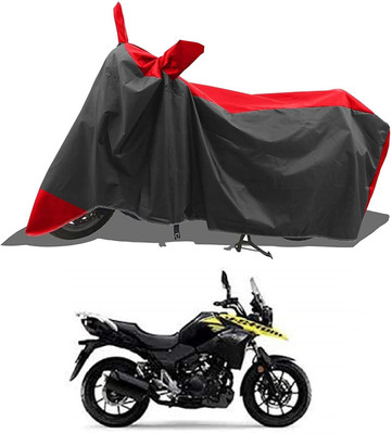 KEDIT Two Wheeler Cover for Suzuki(V Strom 650, Red)