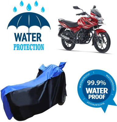 RTS COLLECTIONS Waterproof Two Wheeler Cover for Bajaj(Discover 150 s, Multicolor)