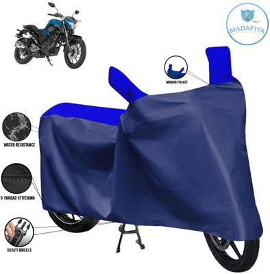 MADAFIYA Waterproof Two Wheeler Cover for Yamaha(FZ25, Blue, Multicolor)