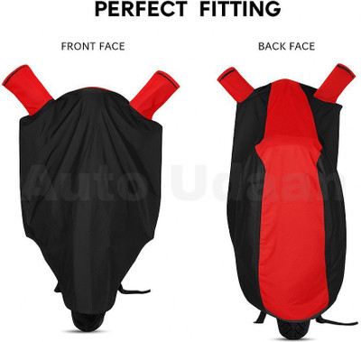 Auto Udaan Waterproof Two Wheeler Cover for Honda(Navi, Black, Red)