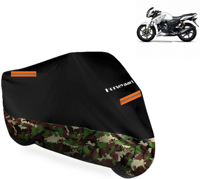 Horseyaart Waterproof Two Wheeler Cover for TVS(Apache 150, Multicolor)
