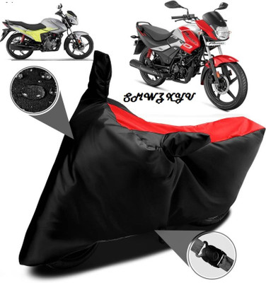 smwzxyu Two Wheeler Cover for Hero(Glamour, Red)
