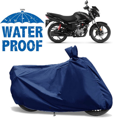 AUTOCAD Waterproof Two Wheeler Cover for Hero(New Glamour, Blue)