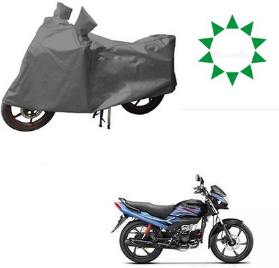 DeepShakshi AUTOMOTIVE Waterproof Two Wheeler Cover for Hero(Passion Plus, Grey)