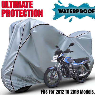 POLYMAXX Waterproof Two Wheeler Cover for Bajaj(Platina, Silver, Black)