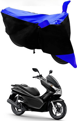 Mdstar Waterproof Two Wheeler Cover for Honda(PCX 125, Blue, Black)