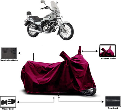Amexride Two Wheeler Cover for Bajaj(Cruiser, Maroon)