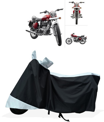 Tricway Two Wheeler Cover for Royal Enfield(Twin spark, White)