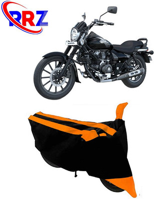 RRZ Waterproof Two Wheeler Cover for Bajaj(Avenger 180 Street, Black, Orange)