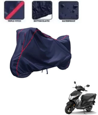 Love Me Waterproof Two Wheeler Cover for Honda(Dio, Blue, Red)