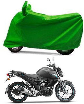 Furious3D Two Wheeler Cover for Yamaha(FZ-S FI, Green)