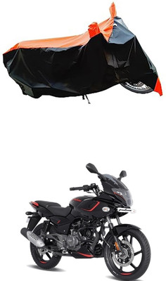VESMEI Two Wheeler Cover for Bajaj(Pulsar 180 DTS-i, Orange)