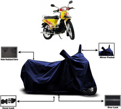 Amexride Two Wheeler Cover for Kinetic(K4, Blue)
