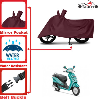 KEDIT Two Wheeler Cover for Hero(Duet, Maroon)