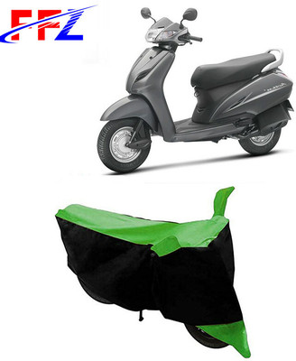 FFZ Two Wheeler Cover for Honda(Activa 3G, Black, Green)