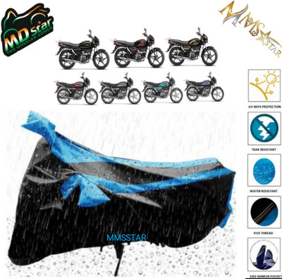 MMSSTAR Waterproof Two Wheeler Cover for Tork(Activa 6G, Black, Blue)