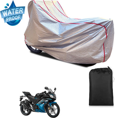 PAGORA Waterproof Two Wheeler Cover for Yamaha(YZF R15 Ver 2.0, Silver)