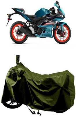 SUGASHRI Waterproof Two Wheeler Cover for Yamaha(YZF R3 BS6, Green)