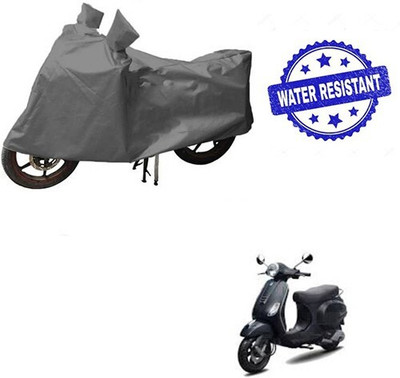 DeepShakshi AUTOMOTIVE Waterproof Two Wheeler Cover for Piaggio(Vespa LX, Grey)