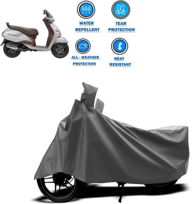 CODOKI Waterproof Two Wheeler Cover for TVS(Jupiter, Grey)