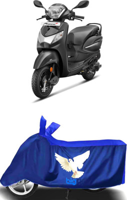 BigFly Waterproof Two Wheeler Cover for Hero(Pleasure, Blue)