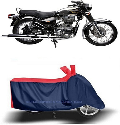 DeepShakshi AUTOMOTIVE Waterproof Two Wheeler Cover for Royal Enfield(Electra Delux, Blue)