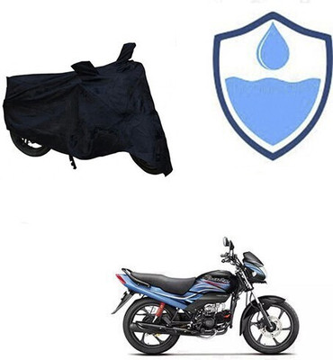 HYBRIDS COLLECTION Two Wheeler Cover for Hero(Passion Plus, Black)
