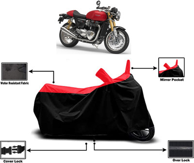 Amexride Two Wheeler Cover for Triumph(Thruxton 1200 R, Red)