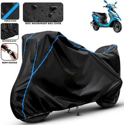 AutoGalaxy Waterproof Two Wheeler Cover for BMW(S1000RR, Black, Blue)