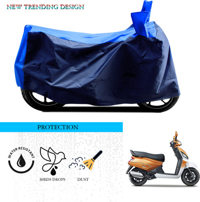 ANTHUB Waterproof Two Wheeler Cover for Mahindra(Gusto, Black, Blue)