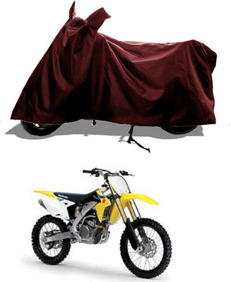 GROFATIK Two Wheeler Cover for Suzuki(DR-Z50, Maroon)