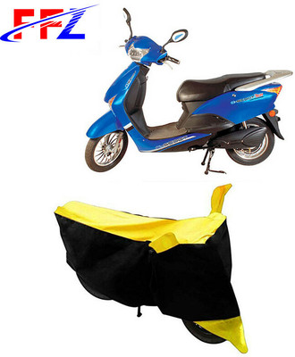 FFZ Waterproof Two Wheeler Cover for Avon(E Scoot, Black, Yellow)