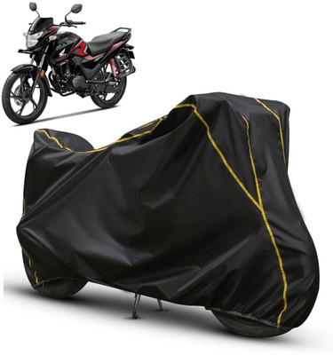 xodi Waterproof Two Wheeler Cover for Honda(SP 125, Black, Yellow)