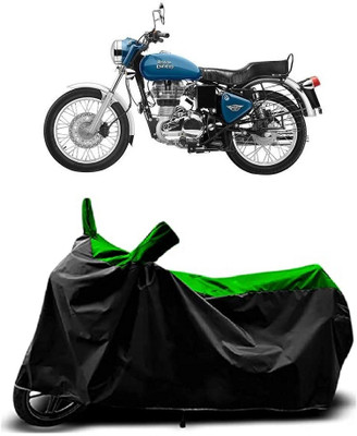 VESMEI Two Wheeler Cover for Royal Enfield(Electra Delux, Green)