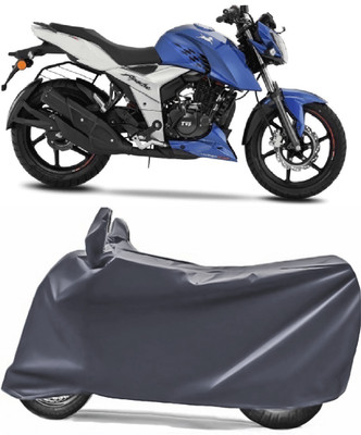 V VINTON Two Wheeler Cover for TVS(Apache RTR 160 4V, Grey)